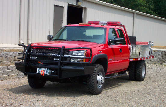 C5 Fire Dept., Texas, Flatbed Brush Truck, Front