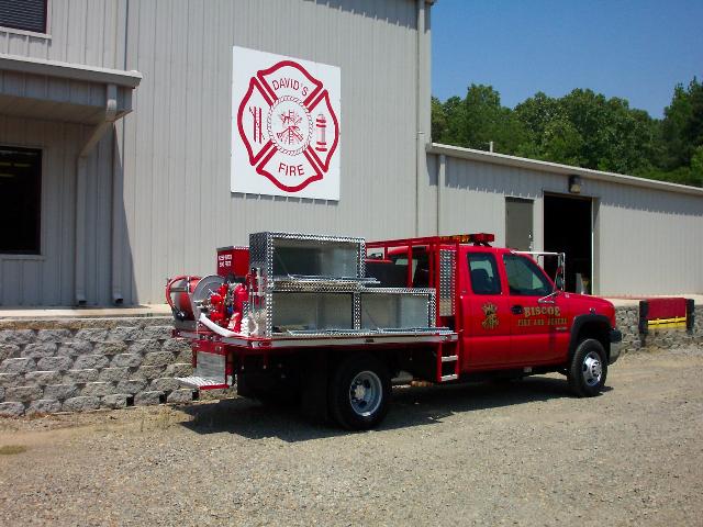 Biscoe, AR - Flatbed Brush Truck, Right Side