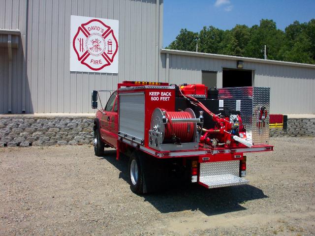 Biscoe, AR - Brush Truck, Rear View