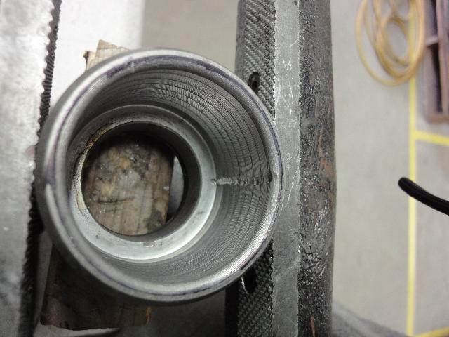 Bowl of Fire Hose Coupling After Expansion Ring and Tail Gasket Removal