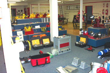 David's Fire Equipment Showroom, Test Equipment and Monitors