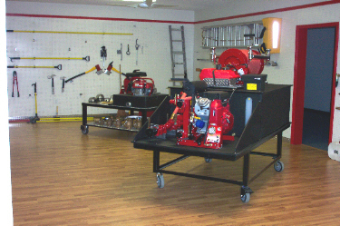 David's Fire Equipment Showroom, Skid Unit and Pumps