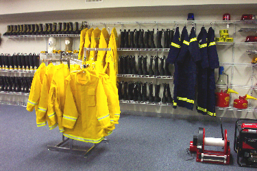 David's Fire Equipment Showroom, Wildland PPE