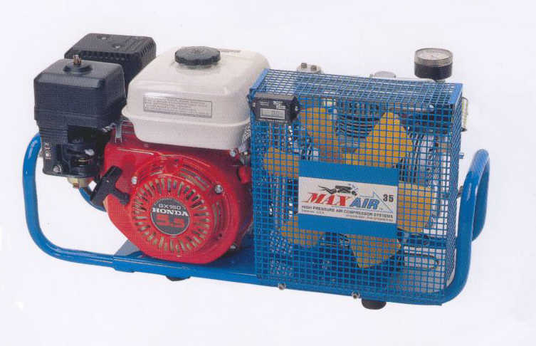 Max-Air 3.5 CFM Breathing Air Compressor with Gas Engine