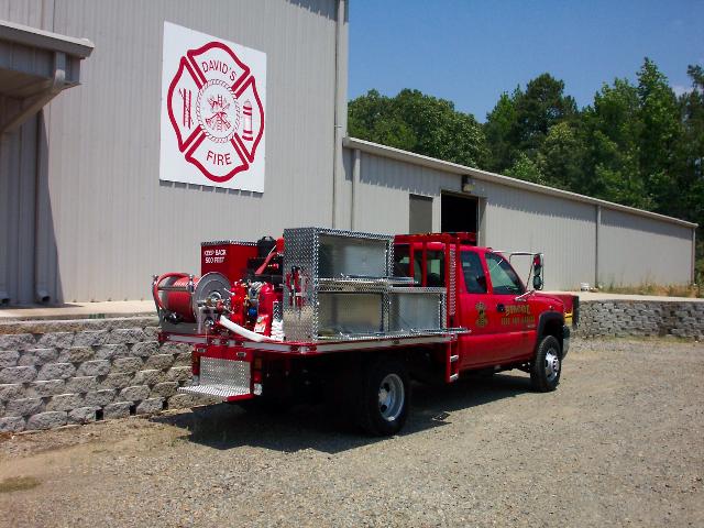 Biscoe, AR - Brush Truck, Right Rear Corner, Compartments Open