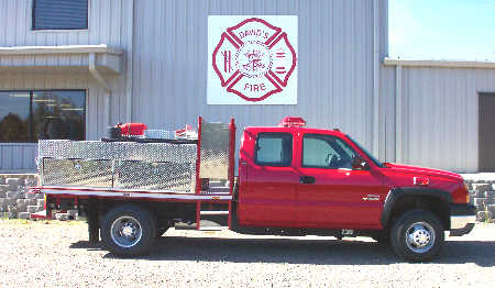 Flatbed Body with Walkway, Right Side