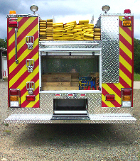 North Pulaski, AR, Custom Pumper, Rear View, Doors Open