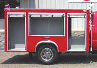 Standard Light Duty Rescue Body, Right Side, Doors Open