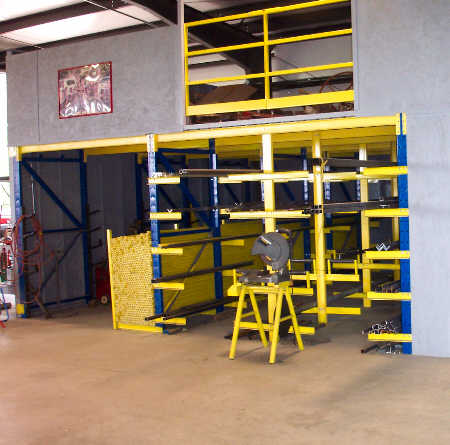 Metal Storage and Mezzanine